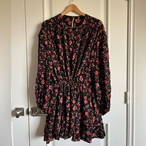 Long sleeve dress, Free People, Large, Floral.